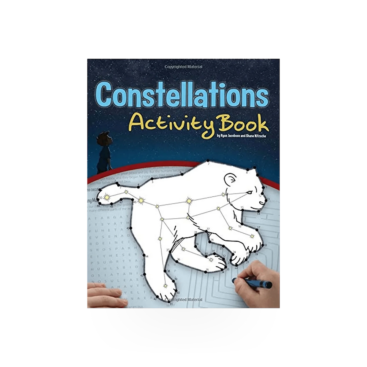 AdventureKeen Constellations Activity Book, educational PUB with star charts and fun space-themed activities for kids.