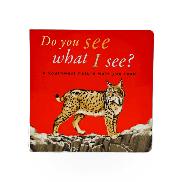 Open book titled "Do You See What I See?" by Western National Parks Assoc showing colorful park illustrations.