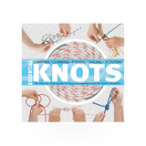 A hardcover book titled "Essential Knots" from Mountaineers Books, featuring diagrams and instructions on knot-tying techniques.