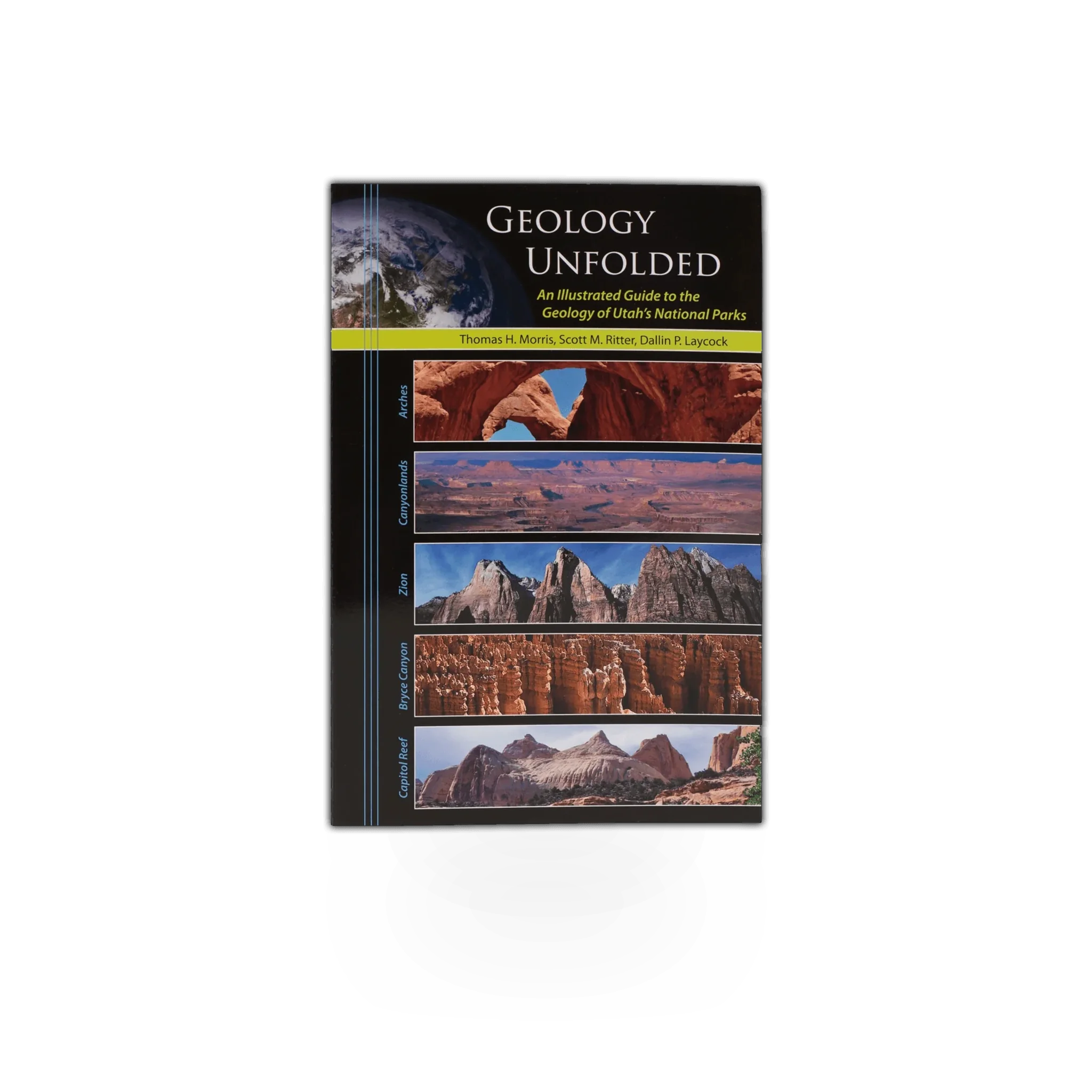 Open geology book titled Geology Unfolded by Geology Unfolded, LLC, showing detailed illustrations and educational content.