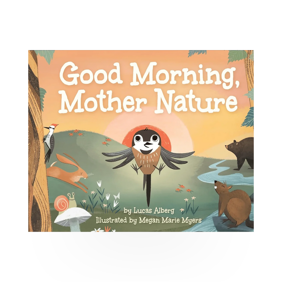 AdventureKeen "Good Morning Mother Nature" book cover featuring nature-themed artwork and title text.