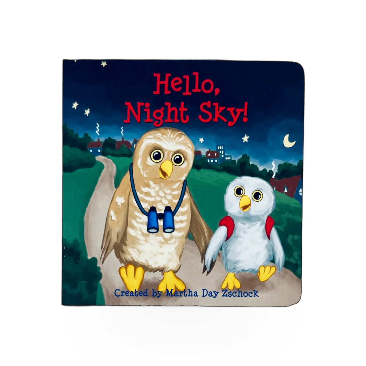 Hello Night Sky board book by Arcadia Publishing, featuring colorful illustrations of stars and night sky scenes for young children.