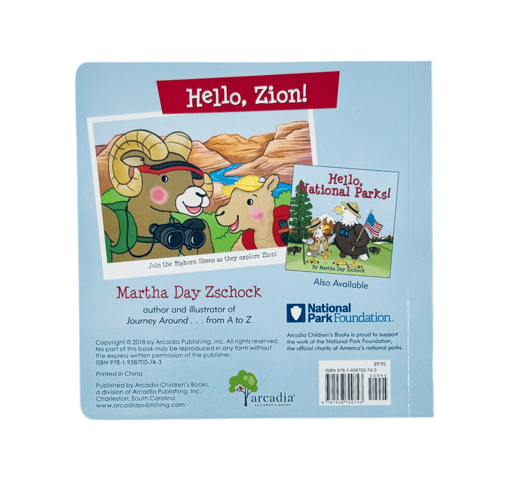 Book - Hello Zion Board Book - Zion Natl Park Forever Project