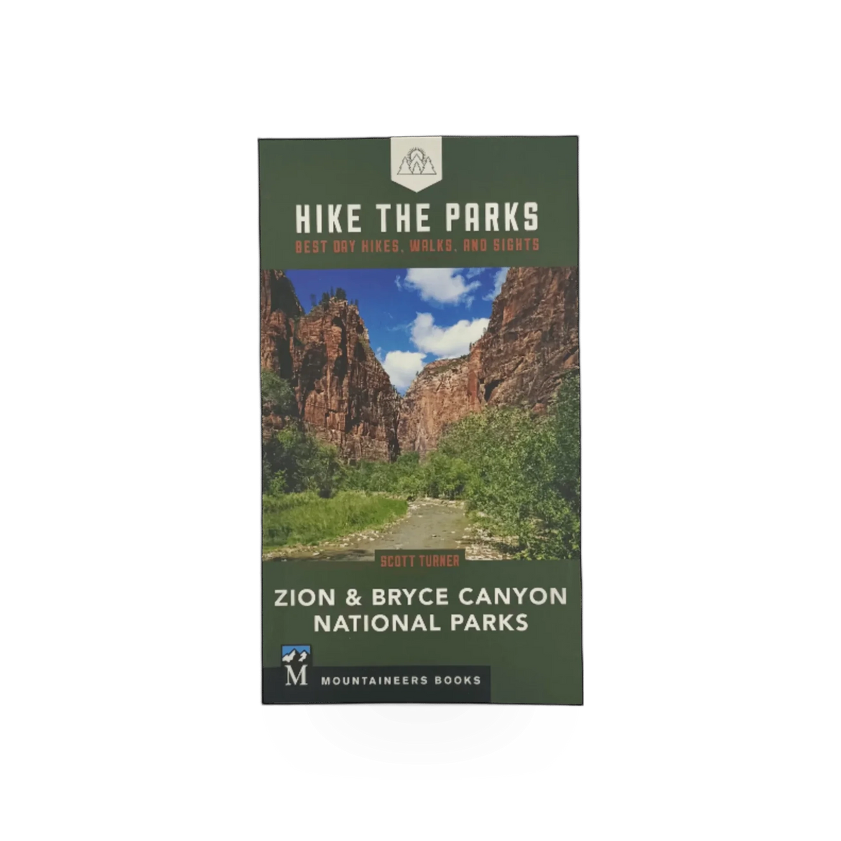 Hike The Parks book by Mountaineers Books showing a scenic trail and outdoor landscape on the cover.