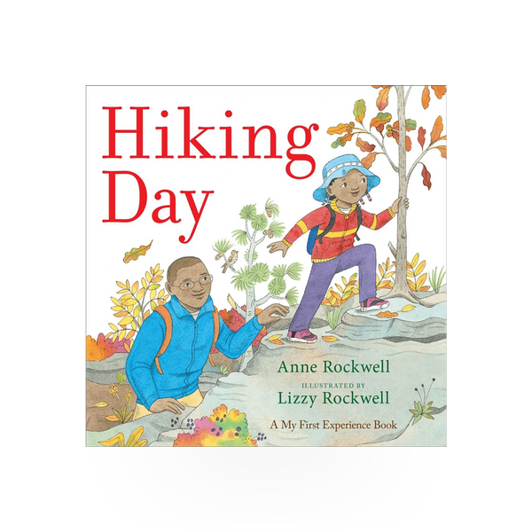 Simon & Schuster Hiking Day book, a paperback travel guide with scenic outdoor illustrations and hiking tips.