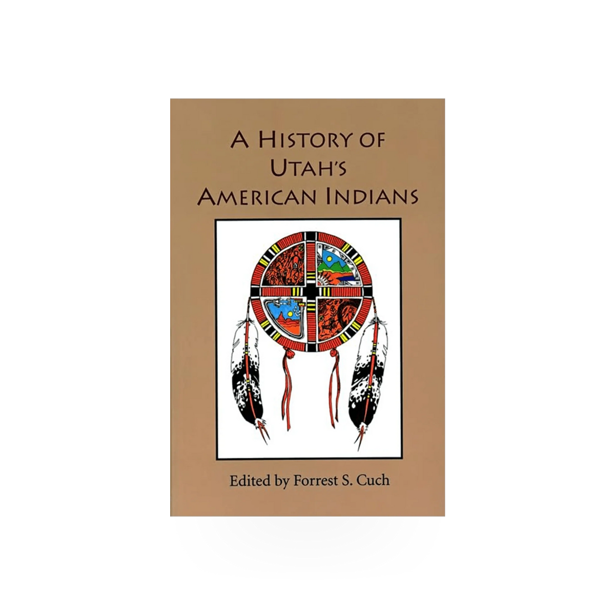 Book titled "History of Utah's American Indians" published by Chicago Distribution Center, showing the cover with text and images.
