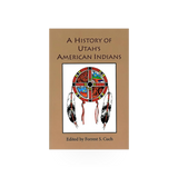Book titled "History of Utah's American Indians" published by Chicago Distribution Center, showing the cover with text and images.