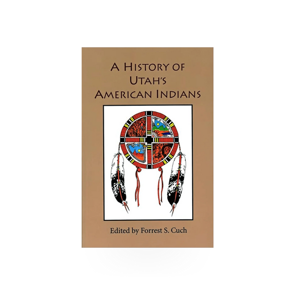 Book titled "History of Utah's American Indians" published by Chicago Distribution Center, showing the cover with text and images.