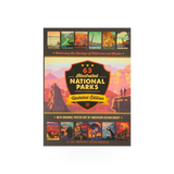 Illustrated National Parks book by Pumpernickel Press featuring colorful landscape illustrations and scenic photography on the cover.