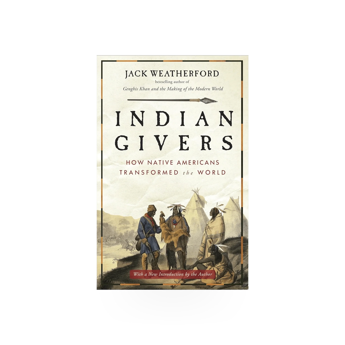 Cover of the book Indian Givers published by Penguin Random House, featuring artwork related to Indian history and culture.