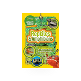 Children's Nat Geo Kids field guide book on reptiles and amphibians, featuring colorful illustrations and educational content.