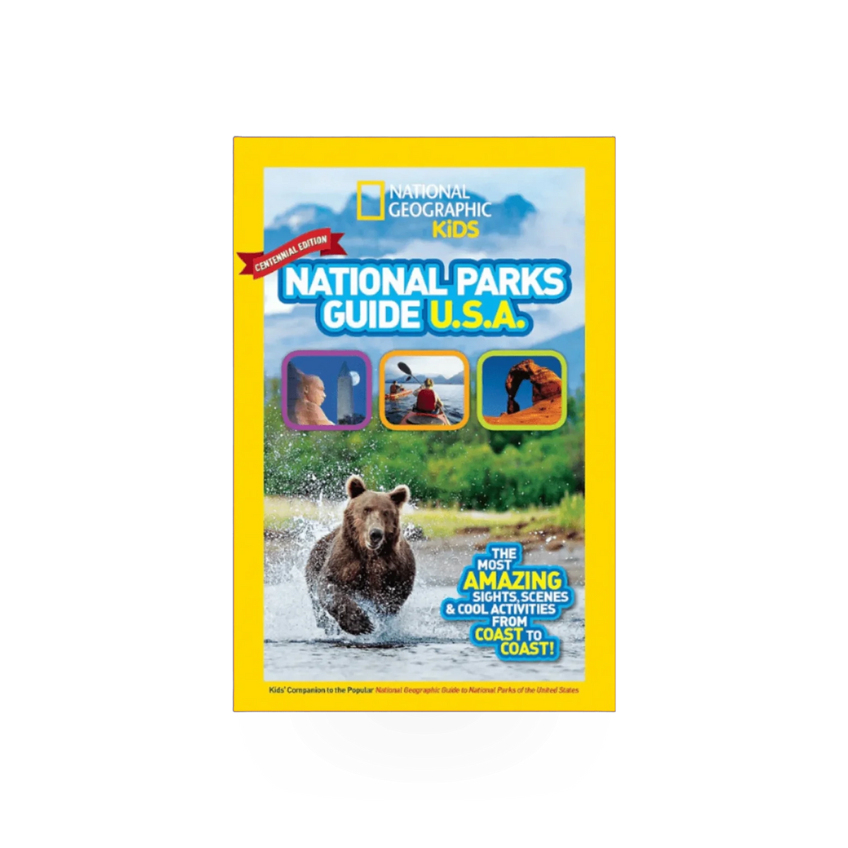 Children's book by Penguin Random House featuring National Parks in the USA, with colorful cover and nature-themed illustrations.