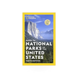 National Geographic book titled "National Parks of the US" by Penguin Random House, featuring a cover image of scenic US national parks.