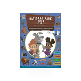 Children's book titled National Park Pup by Space Dad Media / Taylor Crane featuring colorful illustrations of a puppy exploring national parks.