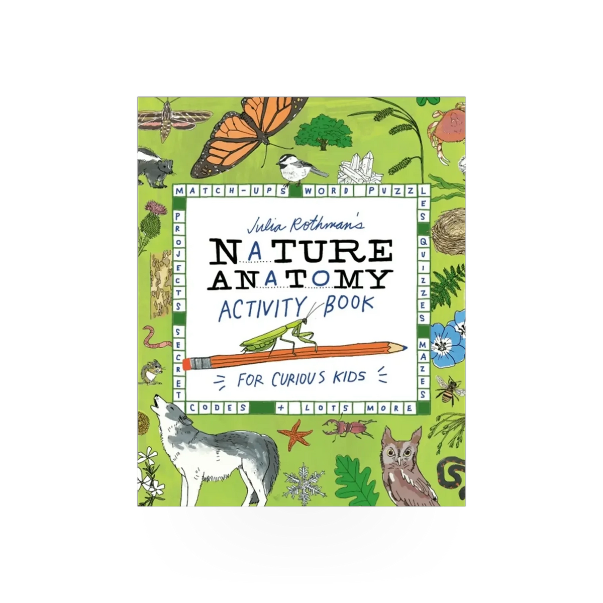 Nature Anatomy Activity Book by Hachette Book Group USA, featuring colorful illustrations and interactive pages about nature and anatomy.