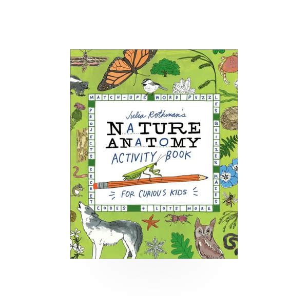 Nature Anatomy Activity Book by Hachette Book Group USA, featuring colorful illustrations and interactive pages about nature and anatomy.