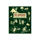 Eastern National "Oh Ranger" pub book featuring maps and guides about national parks and outdoor adventures.