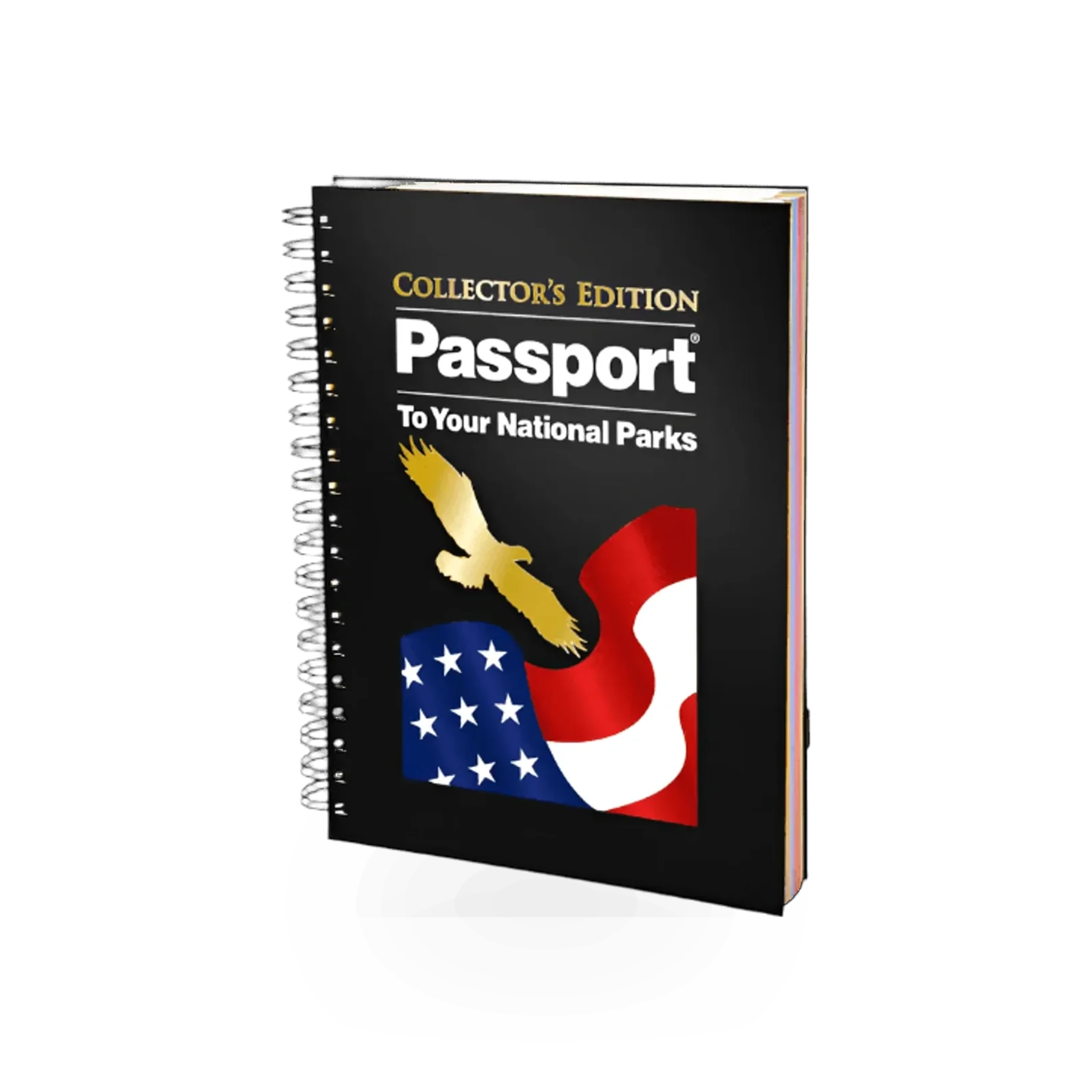 Eastern National passport collector's book with pages for stamps and travel memorabilia, hardcover with detailed cover design.