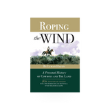 Paperback book titled "Roping The Wind" published by Tonaquint Press, with a cover featuring wind-themed artwork and title text.