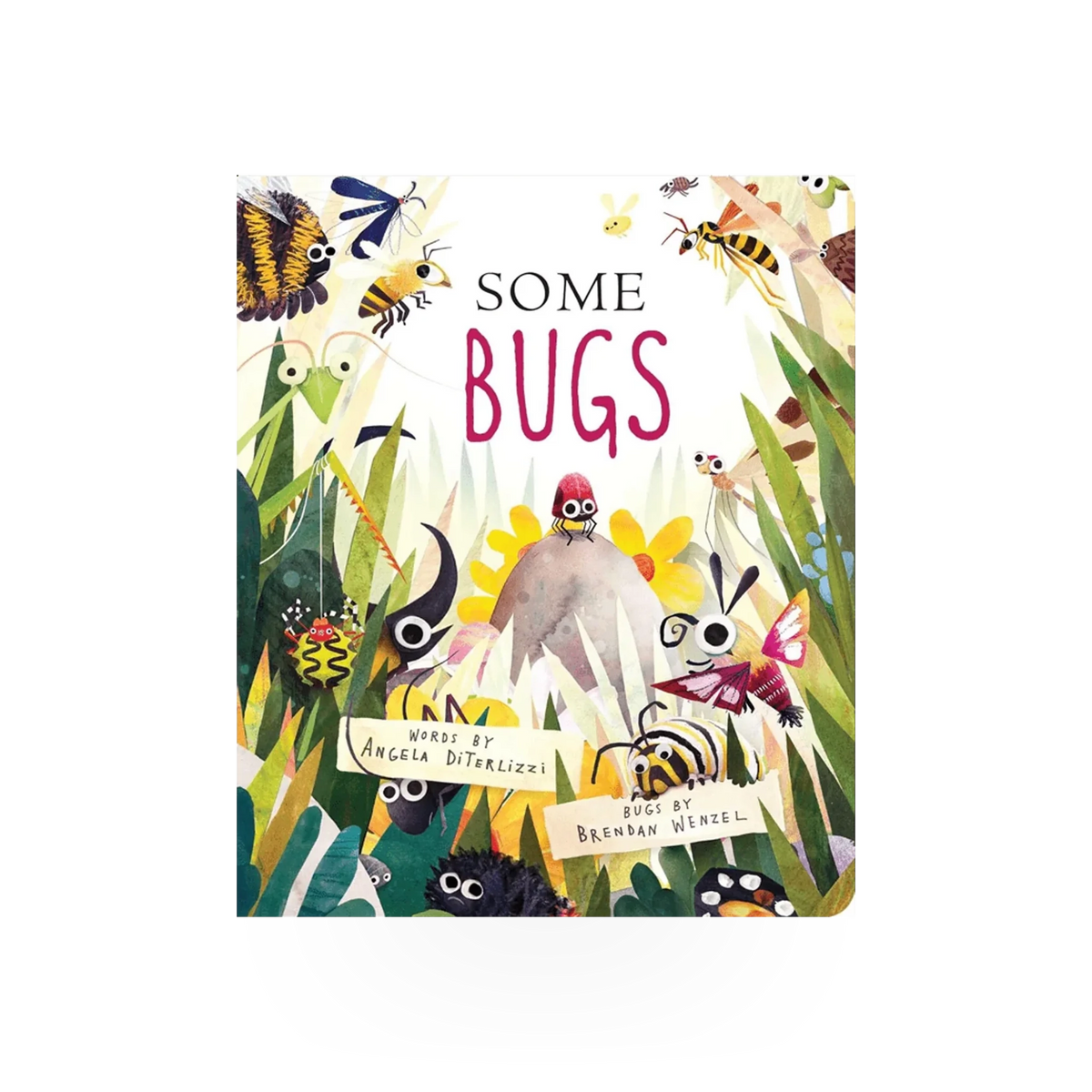 Children's book "Some Bugs" by Simon & Schuster, featuring colorful illustrated bugs on the cover.
