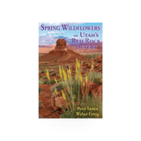 Book showing colorful spring wildflowers in Utah desert, titled "Spring Wildflowers Utah Desert" by Mountain Press Publishing.