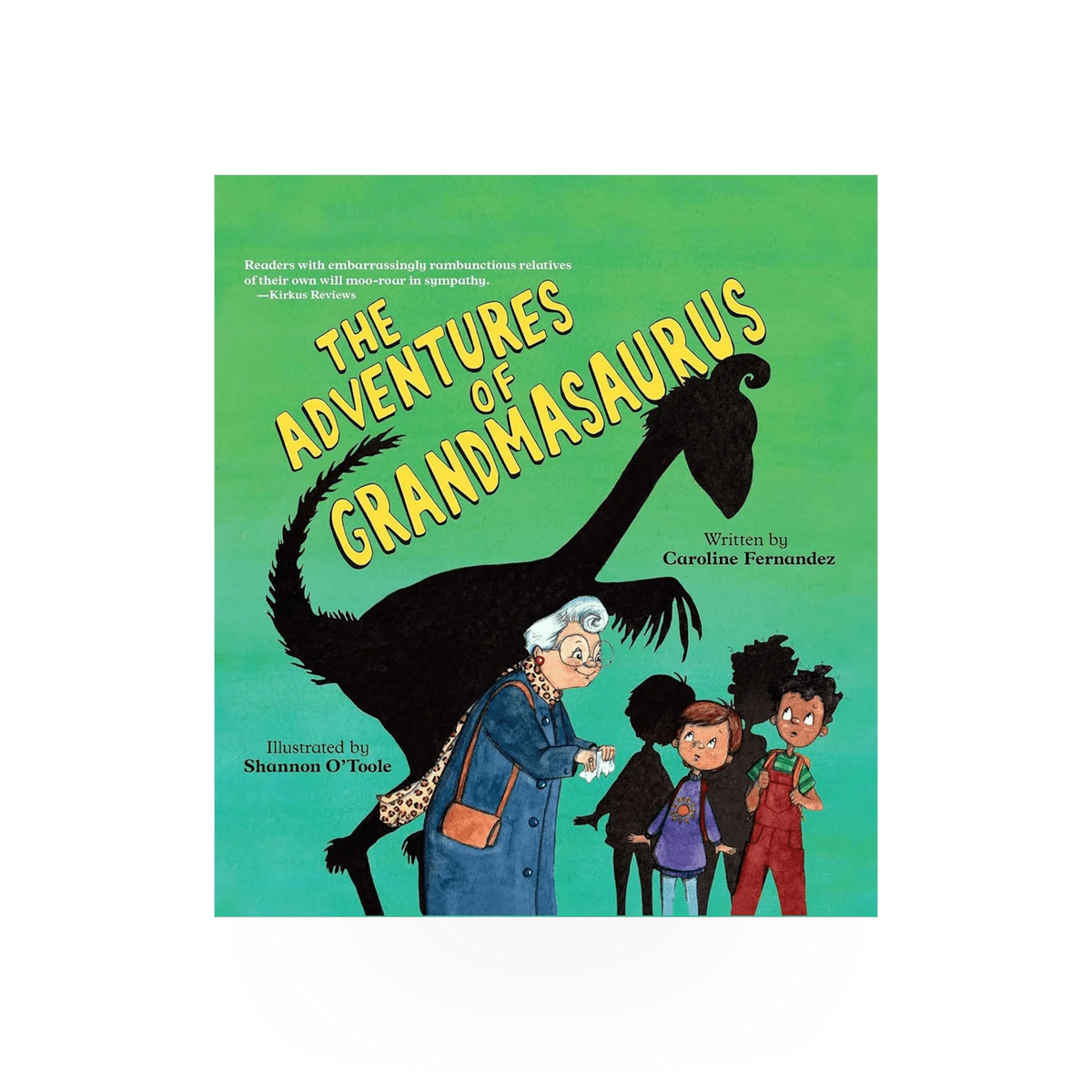 The Adventures Of Grandmasaurus book by Simon & Schuster, featuring colorful dinosaur illustrations on the cover.