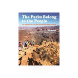 Book titled "The Parks Belong to the People" published by Longleaf Services, Inc., showing the cover with park images and title.