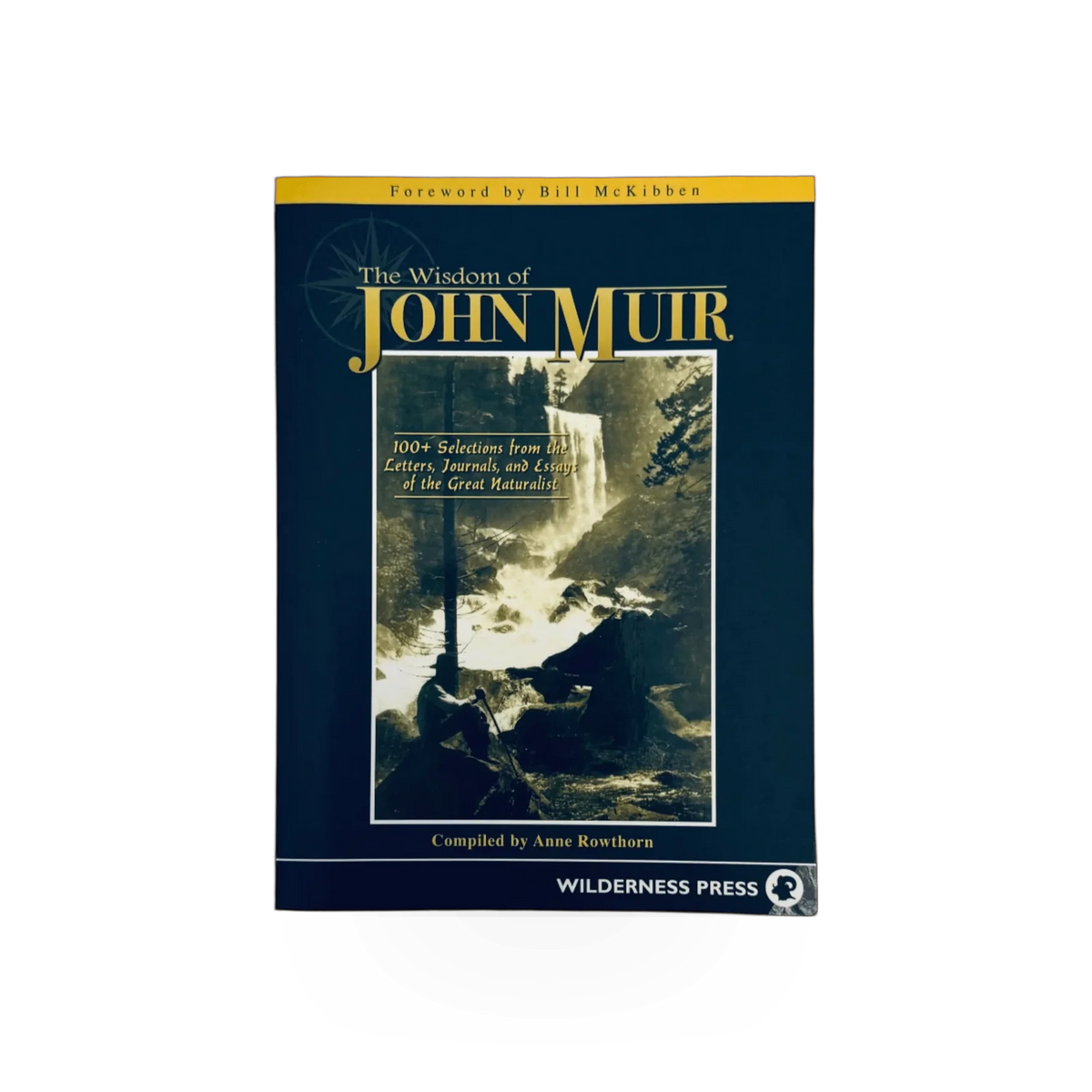AdventureKeen book titled The Wisdom of John Muir, featuring a cover with nature-inspired artwork and the author's name.