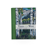 Mountaineers Books' "Trees of the West" hardcover book showing illustrations of Western tree species on the cover.