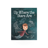 Cover of the AdventureKeen book "Up Where the Stars Are," showing a starry night sky illustration and the title text.
