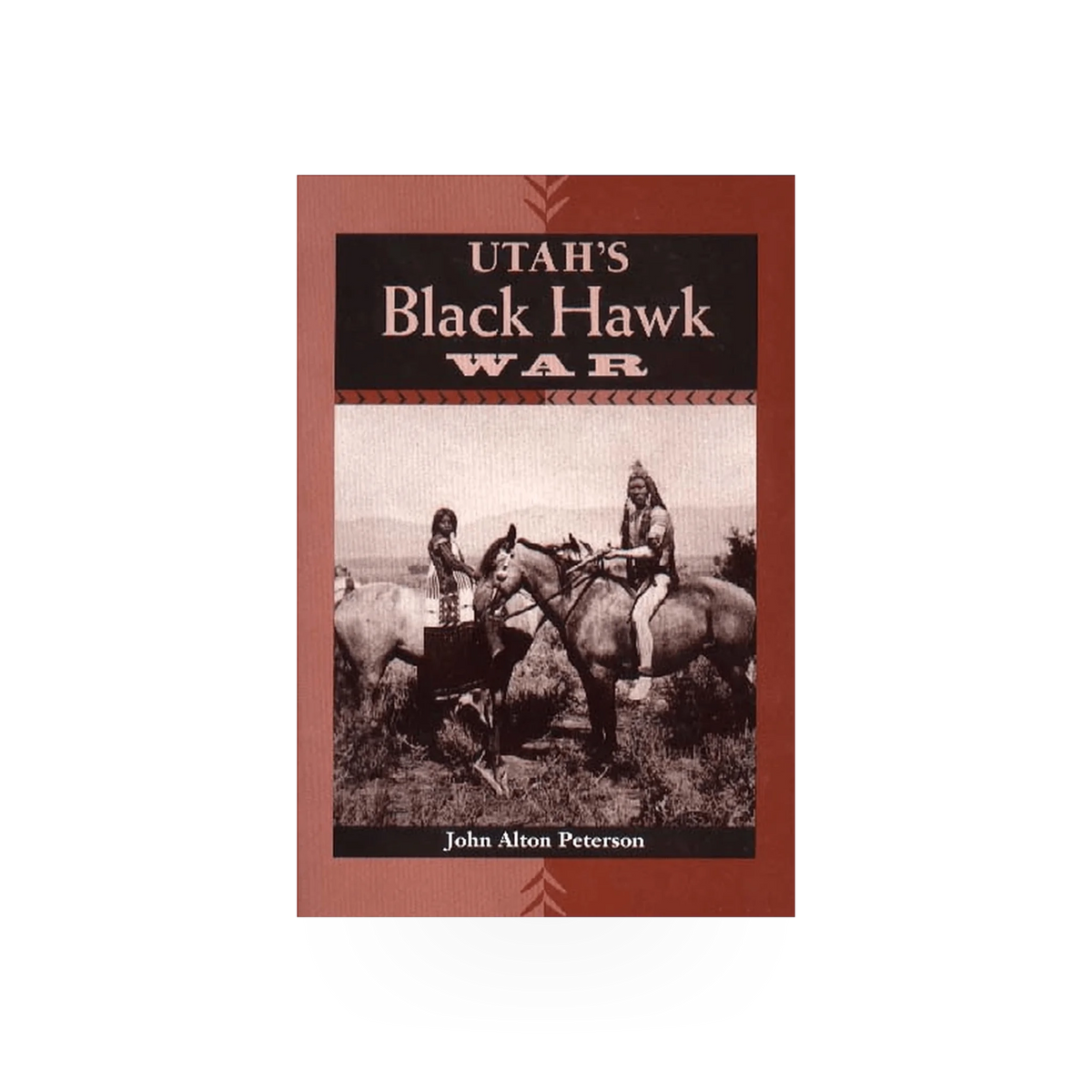 Historical book titled Utah's Black Hawk War, published by Chicago Distribution Center, with a detailed cover illustration.