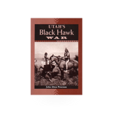 Historical book titled Utah's Black Hawk War, published by Chicago Distribution Center, with a detailed cover illustration.