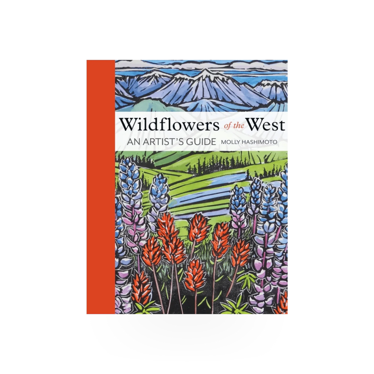 Wildflowers of the West book by Mountaineers Books showing a colorful cover with illustrations of native western wildflowers.