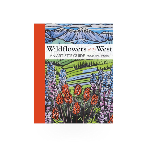 Wildflowers of the West book by Mountaineers Books showing a colorful cover with illustrations of native western wildflowers.