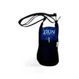 ChicoBag Company Bottle Sling in vibrant theme design holding a reusable water bottle, made from durable fabric.