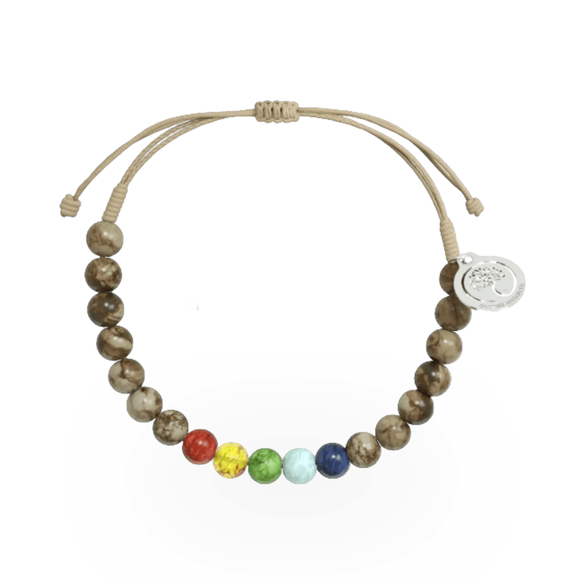 Silver bracelet with a tree motif from the 1 Tree Mission by Phillips International Incorporated, showcasing intricate design details.