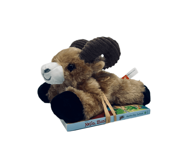 Combo - Hello Zion Book & Bighorn Hug'em - Zion Natl Park Forever Project