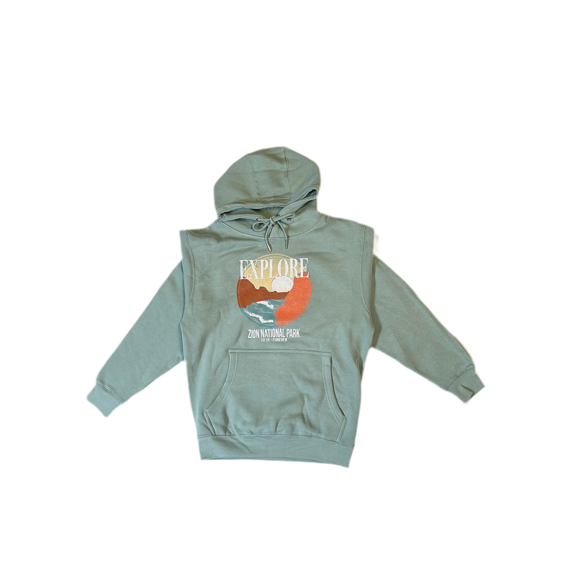 Hoodie - Explore - Zion Natl Park Forever Project