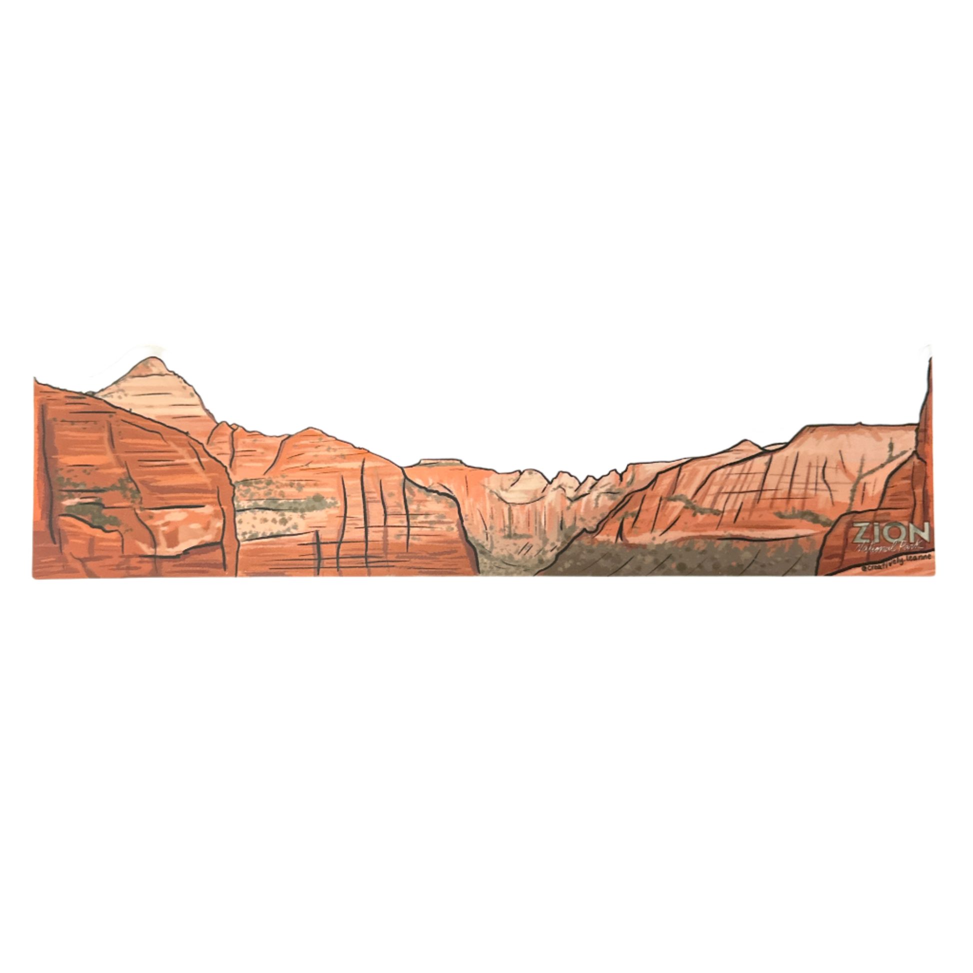 Sticker - Zion Overlook Wrap - Zion Natl Park Forever Project