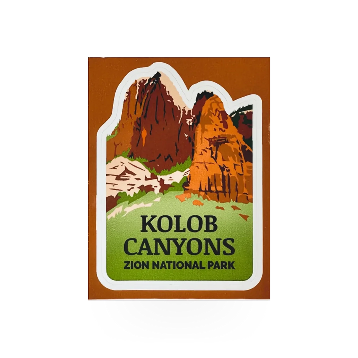 Colorful Kolob decal by My Travel Stickers, featuring vibrant VA design on a smooth surface.