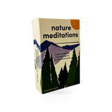 Deck of Nature Meditations cards by Chronicle Books, featuring calming nature imagery for mindfulness and relaxation.