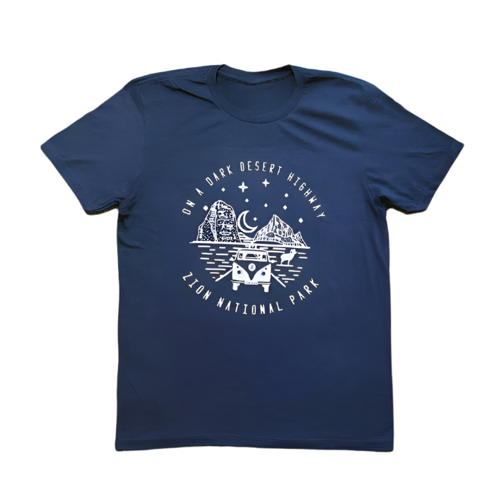 Tshirt - Dark Desert Hwy - Zion Natl Park Forever Project