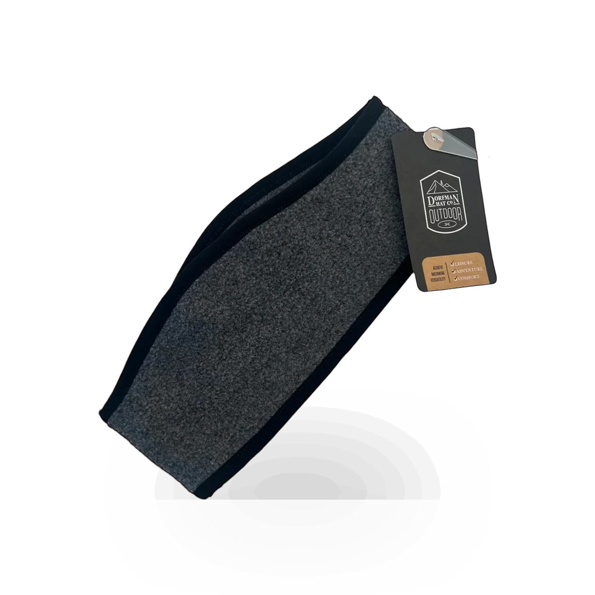 Dorfman Pacific Hat Co safety earband in micro fleece, versatile headwear for warmth and protection in cold weather.