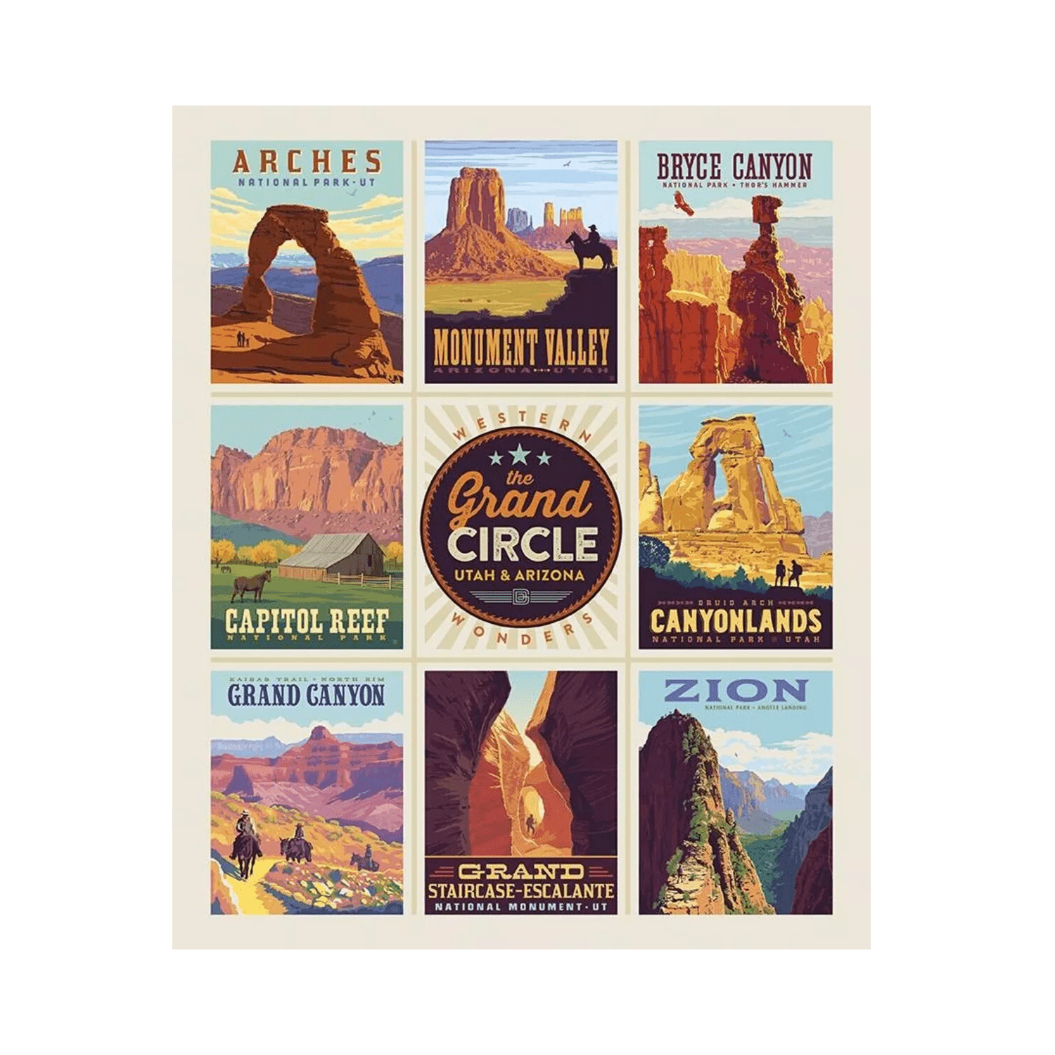 Fabric - Prints Grand Circle - Zion Natl Park Forever Project