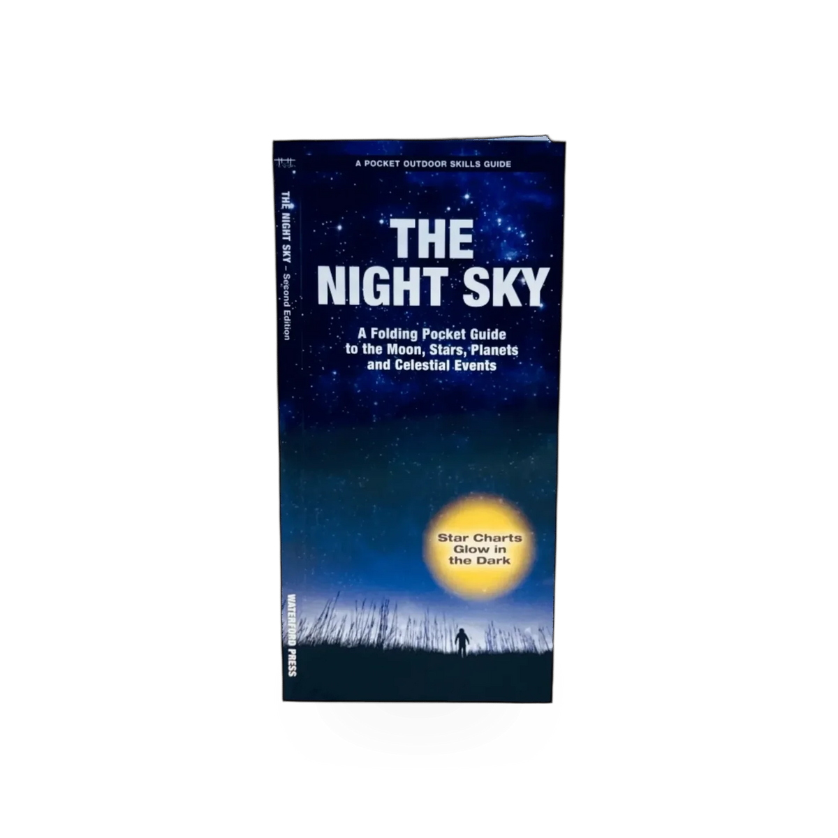 Folding guide to the night sky by Simon & Schuster, featuring star maps and constellations for stargazing enthusiasts.