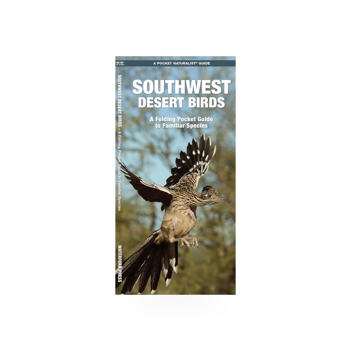 Folding pocket Nat card featuring SW Desert Birds by Simon & Schuster with colorful desert bird illustrations.
