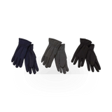 Men's fleece safety glove by Wilcor International, showing a soft, warm glove with reinforced palm and fingers for protection.
