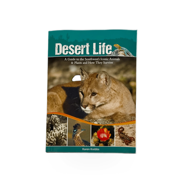 AdventureKeen Desert Life Guide to Southwest Animals book, featuring desert wildlife illustrations and informative wildlife descriptions.