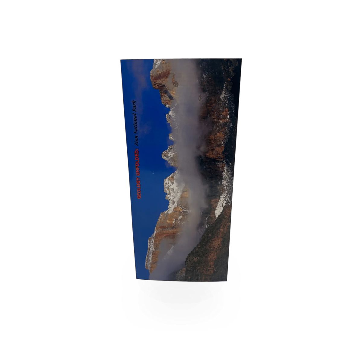Zion Foldout Guide by Geology Unfolded, LLC showing detailed geological features and maps of Zion National Park.