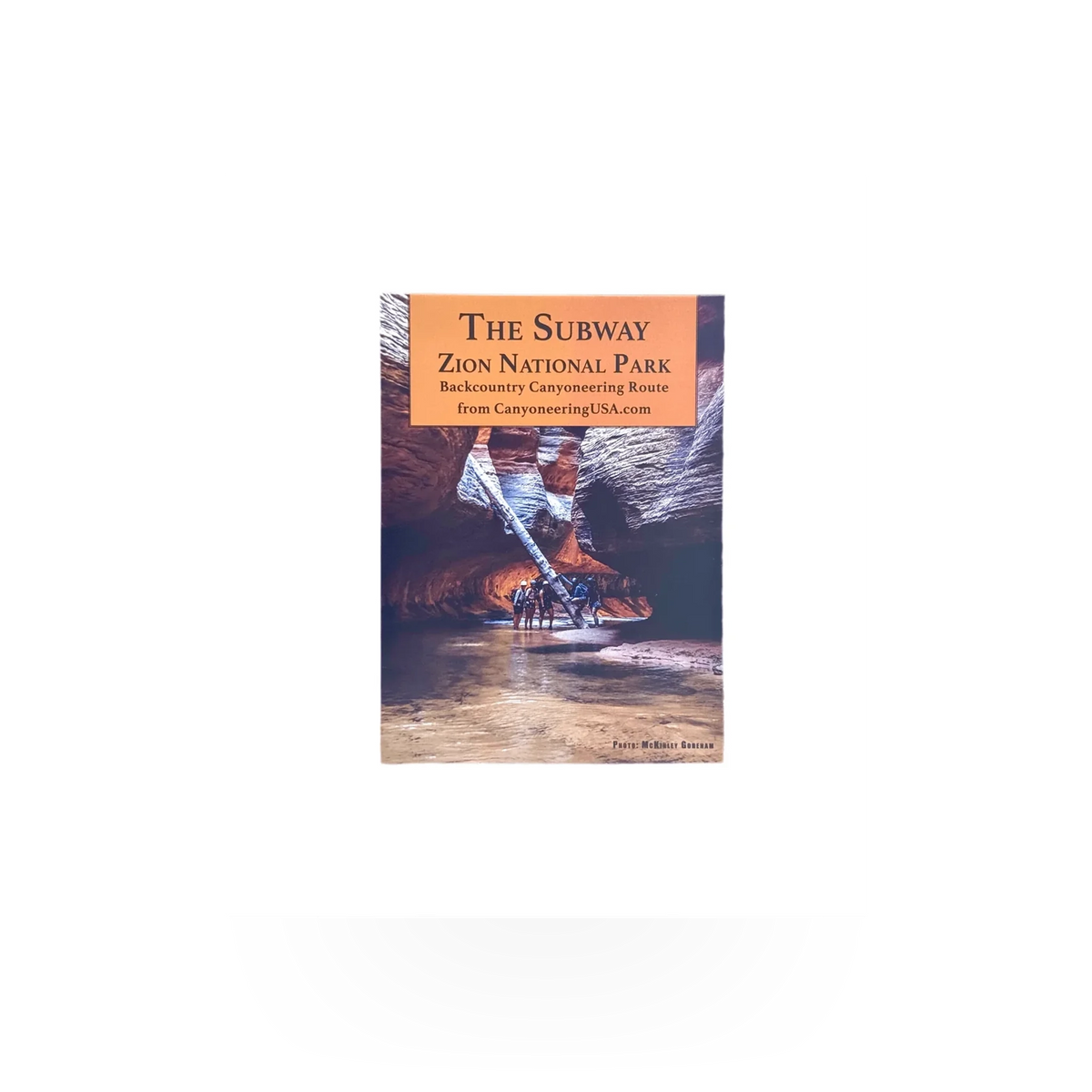 Imlay Canyon Gear Subway Trail Guide, a compact publication showing trail maps and routes for canyon exploration.